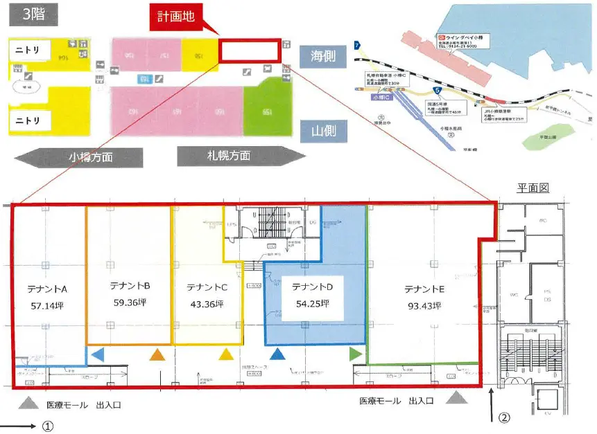 【ウィングベイ小樽】医療モール「クリニックテナント」